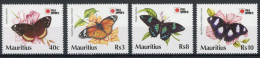 Mauritius 730-33 Postfrisch Schmetterlinge #JT976 - Ascension