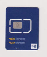 CHAD - Tigo Unused Chip SIM Phonecard - Ciad