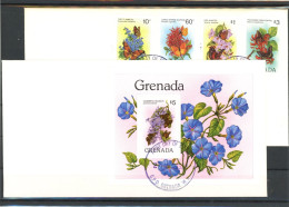 Grenada 1144-1147, Block 104 Schmetterling Ersttagesbrief/FDC #JU307 - Grenada (1974-...)