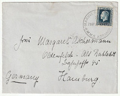 1926 UNION STEAMSHIP CO R.M.M .S "AORANGI" NZ MARINE POST OFFICE TO HAMBURG. - Usati