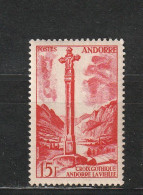 Andorre YT 146 ** : Croix Gothique - 1955 - Ongebruikt