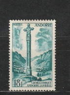 Andorre YT 147 ** : Croix Gothique - 1955 - Neufs