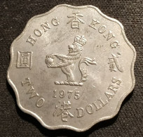 HONG KONG - 2 DOLLARS 1975 - Elizabeth II - 2eme Effigie - KM 37 - Hongkong