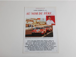 Luigi Chinetti Pilote De Course - Coupure De Presse Automobile - Other & Unclassified