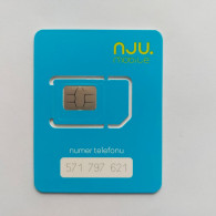 Poland - Nju.mobile (standard, Micro, Nano SIM) - GSM SIM - Mint - Polonia
