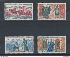 1963-64-71 ANDORRA FRANCESE, N. 166/70 - Avvenimenti Storici - 4 Valori - (Serie Non Completa Manca Il N. 166) MNH** - Otros & Sin Clasificación