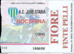 Bl108  Biglietto Calcio Ticket  Juve Stabia - Nocerina 1998-99 - Tickets - Vouchers