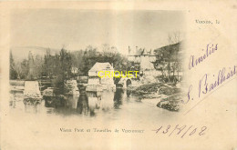 Delcampe - 27 Vernon, Carte Nuage, Vieux Pont Et Tourelles De Vernonnet, Bel Affranchissement 1902 - Vernon