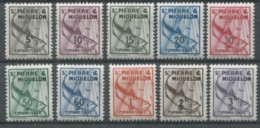 Saint Pierre Et Miquelon TAXE N°32 à 41 Neuf* - (F2195) - Neufs