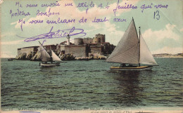 FRANCE - Marseille - Vue Au Loin De Château D'If (Château Fort Bâti Par François Ier - Carte Postale Ancienne - Château D'If, Frioul, Islands...