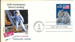 ETATS UNIS  Ca.1989: LSC Ill. (FDC) De Washington - 1981-1990