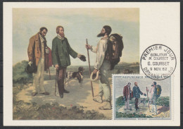 Carte Maximun N° 1363 - Courbet - 1962 - 1960-1969