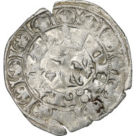 France, Charles V, Blanc Au K, 1365-1380, Billon, TTB, Duplessy:363 - 1364-1380 Carlo V Il Saggio 