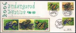 UNO Wien 2006 - Gefährdete Arten (XIV) - Amphibien, 3-Länder FDC Mit 464 - FDC