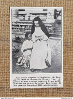 Orfanatrofio Di Bangalore Nel 1936 Una Suora E Piccola Indiana Karnataka India - Altri & Non Classificati
