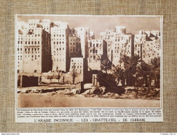 Chibam O Shibam Hadramawt Nel 1936 I Grattacieli Yemen - Altri & Non Classificati