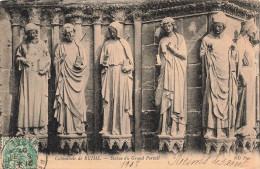 FRANCE - Reims - Cathédrale - Statue Du Grand Portail - Carte Postale Ancienne - Reims