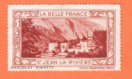 05431 / ⭐ ◉ SAINT-JEAN-RIVIERE 06-Alpes Maritimes Pub Chocolat KWATTA Vignette Collection BELLE FRANCE HELIO-VAUGIRARD - Turismo (Viñetas)