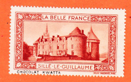 05220 / ⭐ ◉ Chateau SILLE-LE-GUILLAUME 72-Sarthe Pub Chocolat KWATTA Vignette Collection LA BELLE FRANCE HELIO-VAUGIRARD - Tourism (Labels)