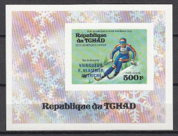 Olympia 1976:  Tschad  Bl **, M. Aufdr. - Imperf. - Winter 1976: Innsbruck