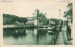 FRANCE - Annecy - Vue Générale Du Port Et Le Château - Animé - Carte Postale Ancienne - Annecy