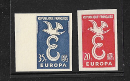 FRANCE YT 1173 1174 NEUF** TB NON DENTELE - 1951-1960