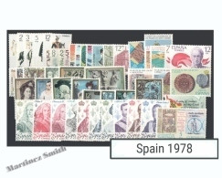 Complete Year Set Spain 1978 - 57 Values - Yv. 2096-2153 / Ed. 2451-2507, MNH - Annate Complete