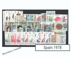 Complete Year Set Spain 1978 - 57 Values - Yv. 2096-2153 / Ed. 2451-2507, MNH - Años Completos