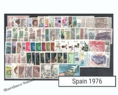 Complete Year Set Spain 1976 - 75 Values - Yv. 1952-2026 / Ed. 2306-2380, MNH - Volledige Jaargang