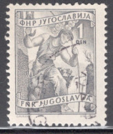 Yugoslavia 1950 Single Stamp For Local Economy In Fine Used - Used Stamps