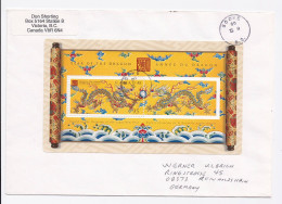 ENVELOPPE DE SOOKE POUR REINHOLDSHAIN DU 02/09/2000 ANNEE DU DRAGON - Storia Postale