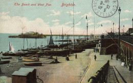 BRIGHTON  The Beach And West Pier. - Brighton
