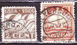 1924 Reddingswezen Complete Gestempelde Serie NVPH 139 / 140 - Oblitérés