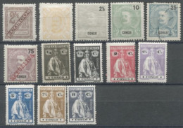 Congo Portugais, Lot De 13 Timbres Neuf* Et Oblitérés - (F2212) - Portugiesisch-Kongo