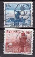 T1117 - SUEDE SWEDEN Yv N°2392/93 - Usati