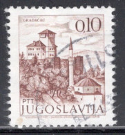 Yugoslavia 1971 Single Stamp For Sightseeing In Fine Used - Gebraucht