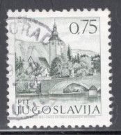 Yugoslavia 1971 Single Stamp For Sightseeing In Fine Used - Usados