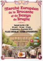 *CPM - Marché Européen De La Brocante Et Du Design Du Broglie - STRASBOURG (67) - Manifestazioni