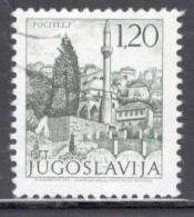 Yugoslavia 1971 Single Stamp For Sightseeing In Fine Used - Gebruikt