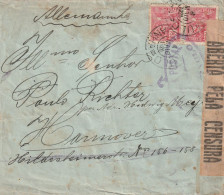 Brésil Lettre Censurée Pour L'Allemagne 1926 - Cartas & Documentos