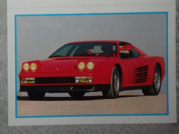 Petit Calendrier De  Poche 1988 Voiture Ferrari Testarossa Mayenne - Signalisation Routière - 4 Volets - Petit Format : 1981-90