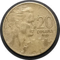 1963   - 20 Dinara Yougoslavie / KM#40 - Yugoslavia