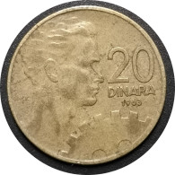 1963   - 20 Dinara Yougoslavie / KM#40 - Joegoslavië