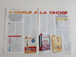 L'huile à La Tache - Coupure De Presse Technique - Sonstige & Ohne Zuordnung