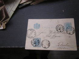 Carta Postala Bucuresti To Teschen 1894 - Covers & Documents