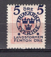 T1166 - SUEDE SWEDEN Yv N°91 * - Unused Stamps