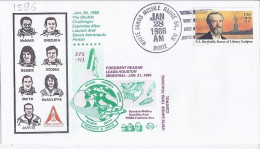 USA-AERO N° 1596 S/L.DE WHITE SANDS/28.1.86  THEME: NAVETTE SPACIALE - 3c. 1961-... Lettres