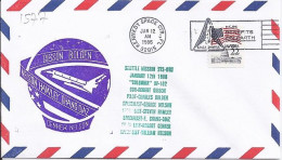 USA-AERO N° 1577 S/L.DE KENNEDY SC/12.1.86  THEME: NAVETTE SPACIALE - 3c. 1961-... Cartas & Documentos