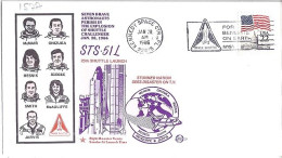USA-AERO N° 1577 S/L.DE KENNEDY SC/28.1.86  THEME: NAVETTE SPACIALE - 3c. 1961-... Covers