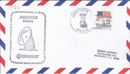 USA-AERO N° 1577 S/L.DE ANDOVER/26.11.85  THEME: NAVETTE SPACIALE - 3c. 1961-... Covers
